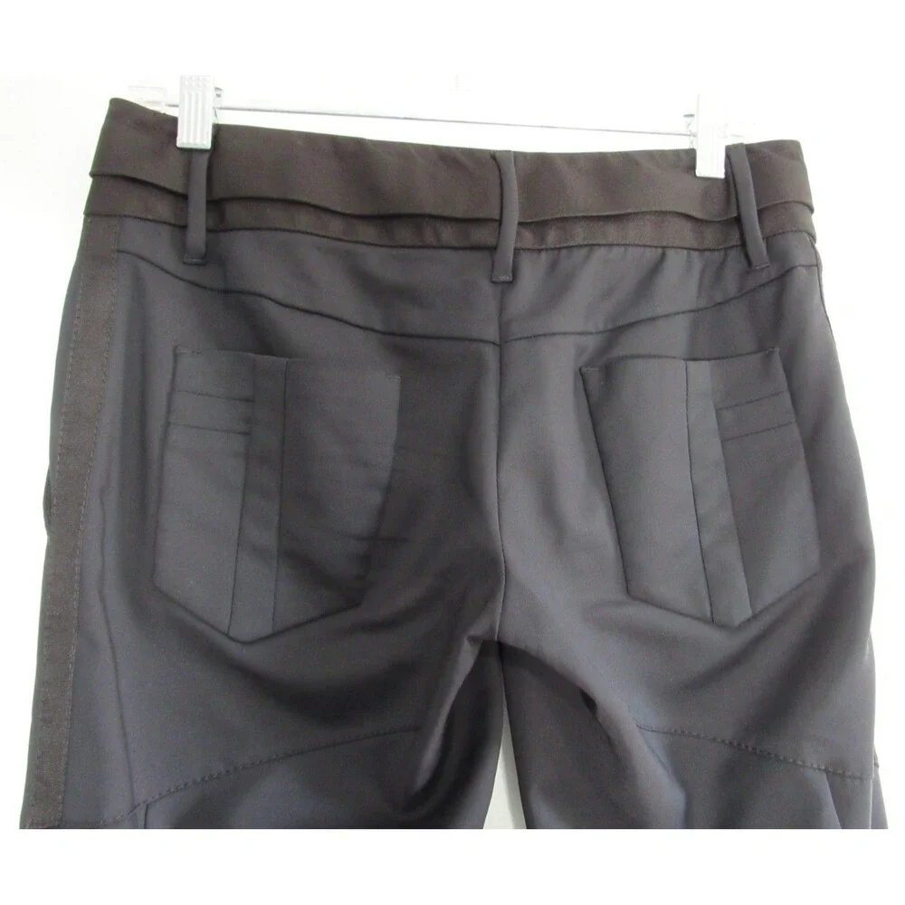 Dolce & Gabbana Black Straight Leg Silk Blend Made in Italy Pants Size 40 EUC